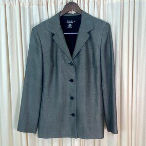 Gray Wool Blazer Vintage Size 12